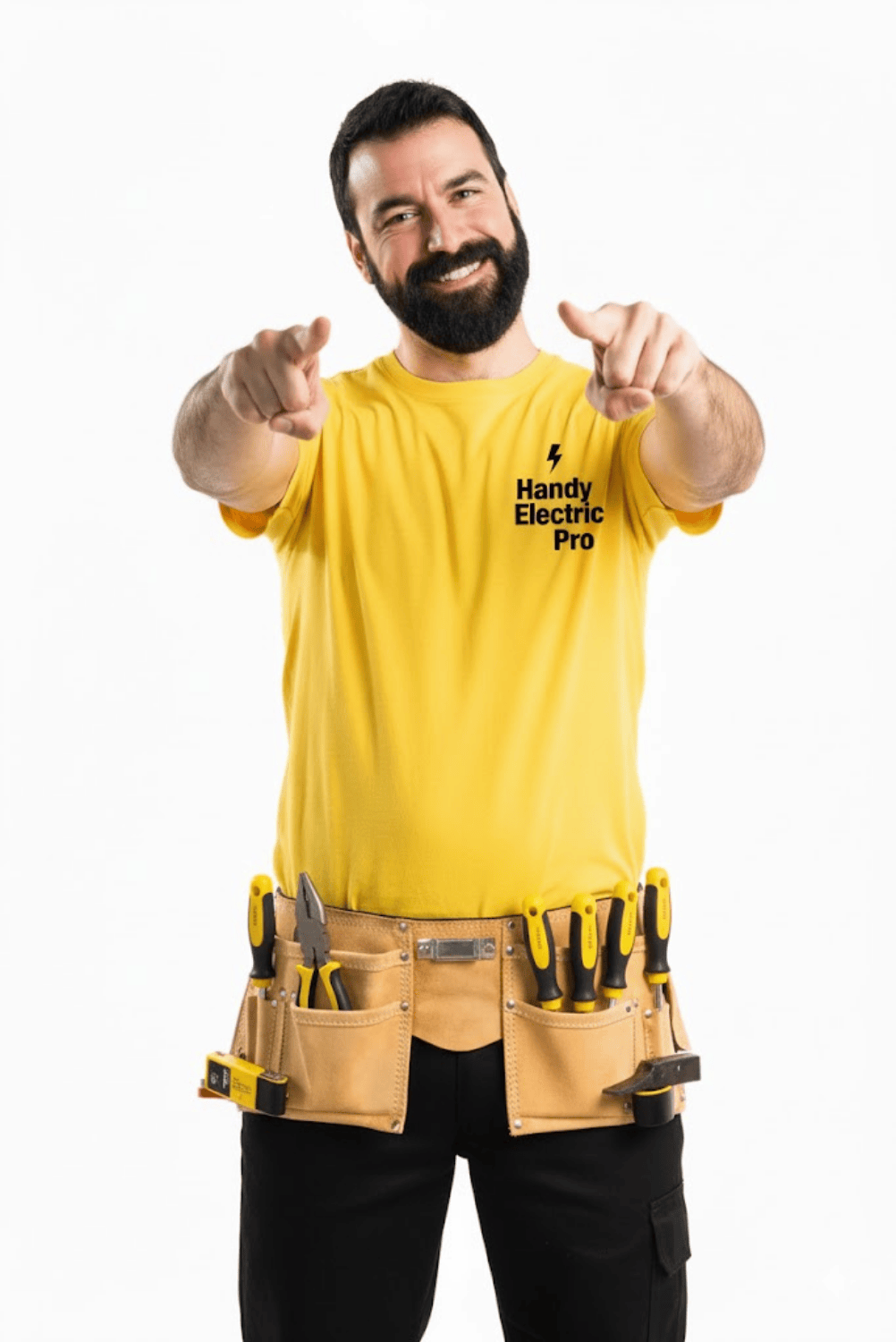 A professional Electrition posing