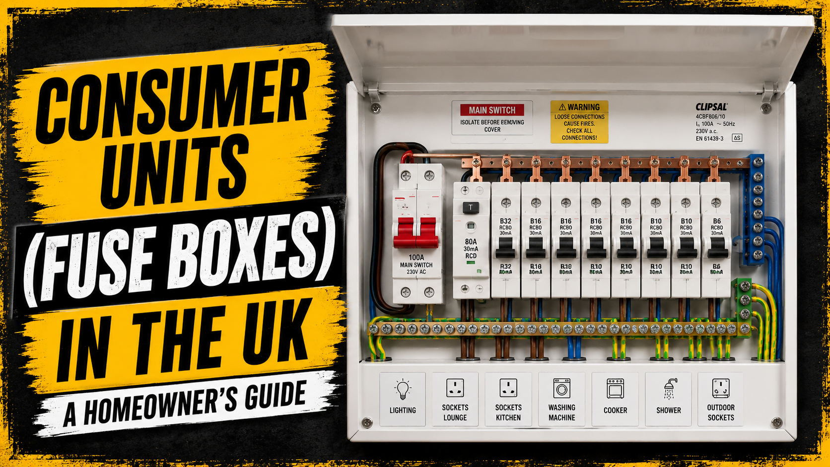 Consumer unit in the UK, Fuse Boxes in UK,