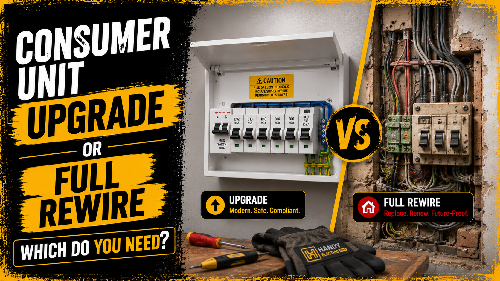 Consumer unit Upgrade or Full Rewire