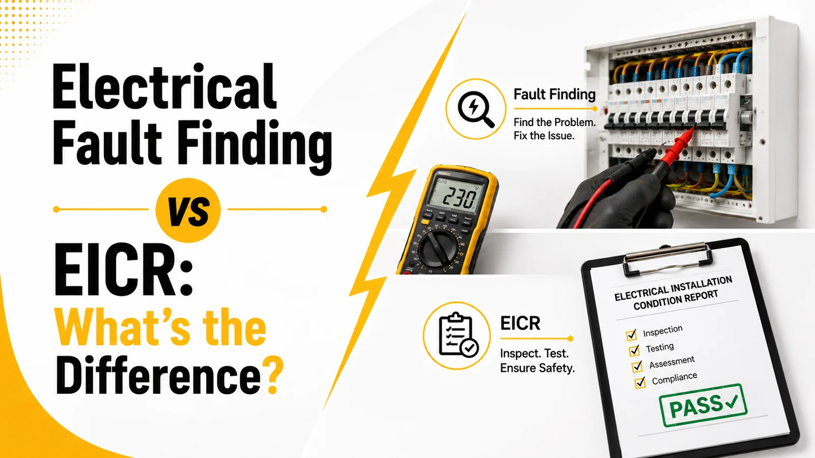 Electrical Fault Finding vs EICR