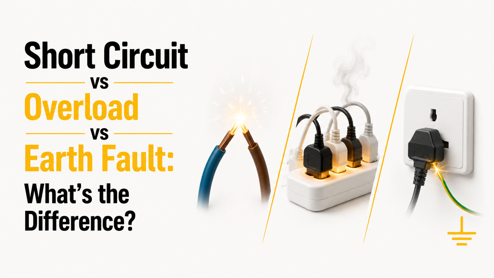 Short Circuit vs Overload vs Earth Fault The Difference