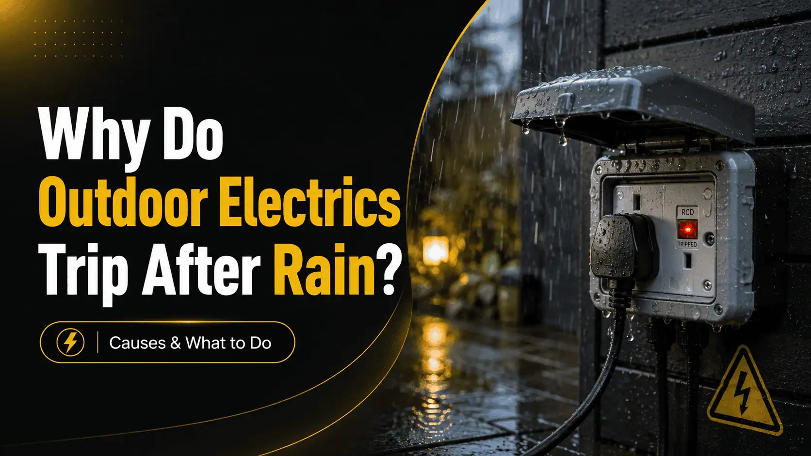 Why Do Outdoor Electrics Trip After Rain Causes & What to Do